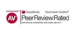 LexisNexis Martindale-Hubbell Distinguished AV For Ethical Standards And Legal Ability Peer Review Rated